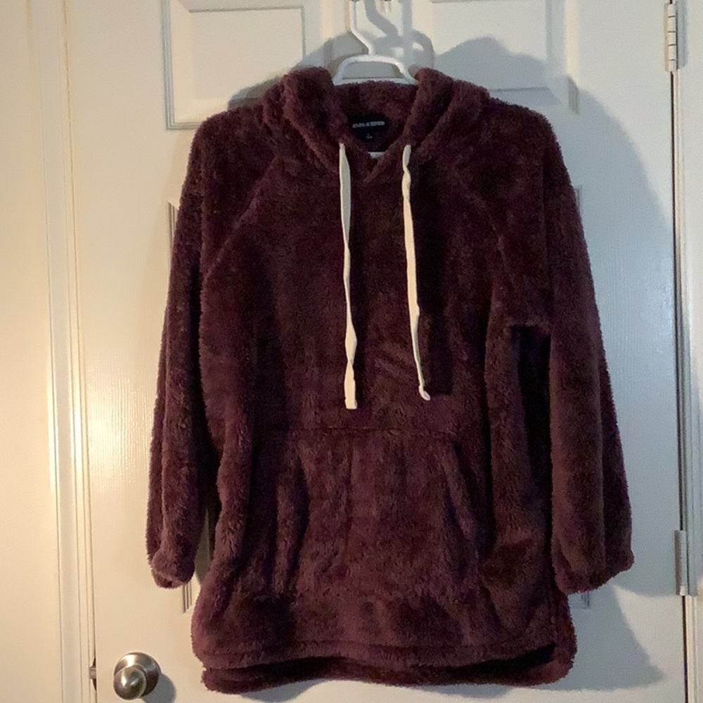 Zenana Outfitters Faux Fur Pocket Hoodie